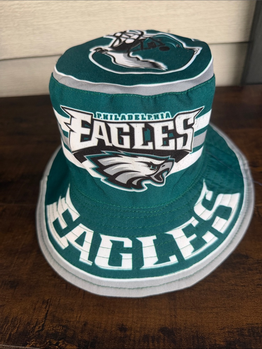 Philadelphia Eagles Teal Bucket Hat - Picture 4 of 5